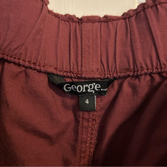 Burgandy tie shorts - Picture 3 of 3